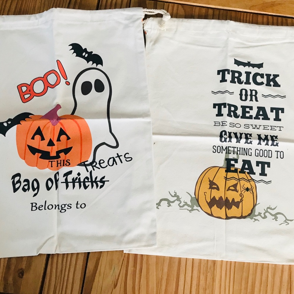 🎃 2pcs Halloween Trick or Treat Bags  👻